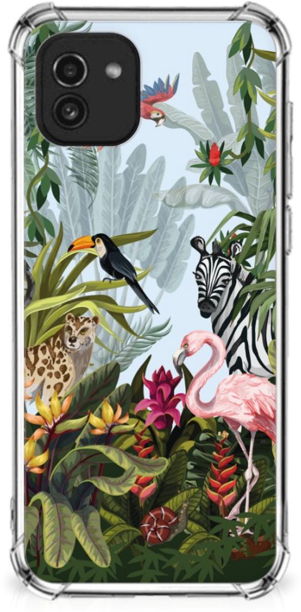 Case Anti-shock voor Samsung Galaxy A03 Jungle