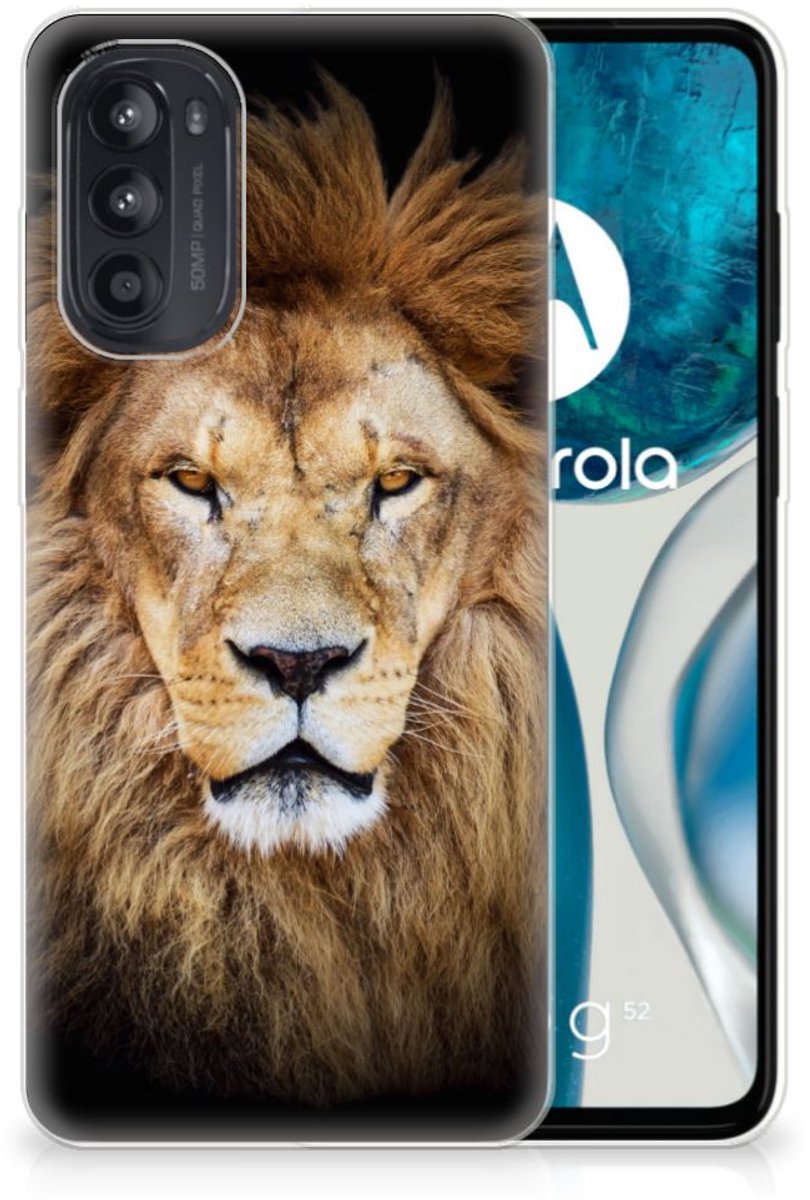 Motorola Moto G52/G82 TPU Hoesje Leeuw