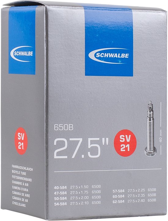 Schwalbe - Binnenband Fiets - Frans Ventiel - 27.5 x 1.40 - 2.40 van Schwalbe — afbeelding 4