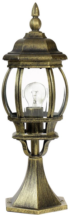 Lanterna Lanterne Applique lampada Esterno Vintage Acciaio Lampada da Parete Giardino Retrò Illuminazione Rustica E27 BRONZO | Leroy Merlin