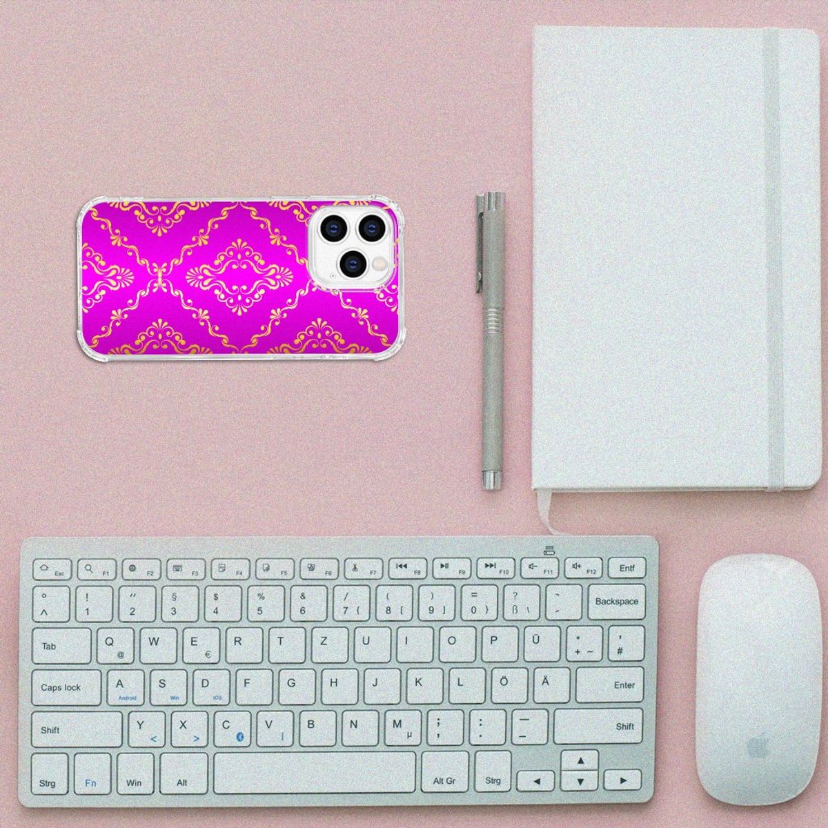 Anti Shock Case iPhone 14 Pro Barok Roze