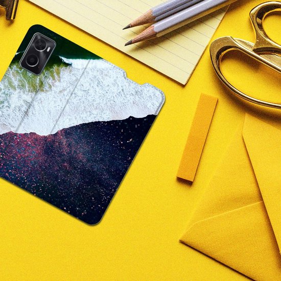 Coque de téléphone OPPO A96 | A76 Flip Cover Mer dans l'Espace