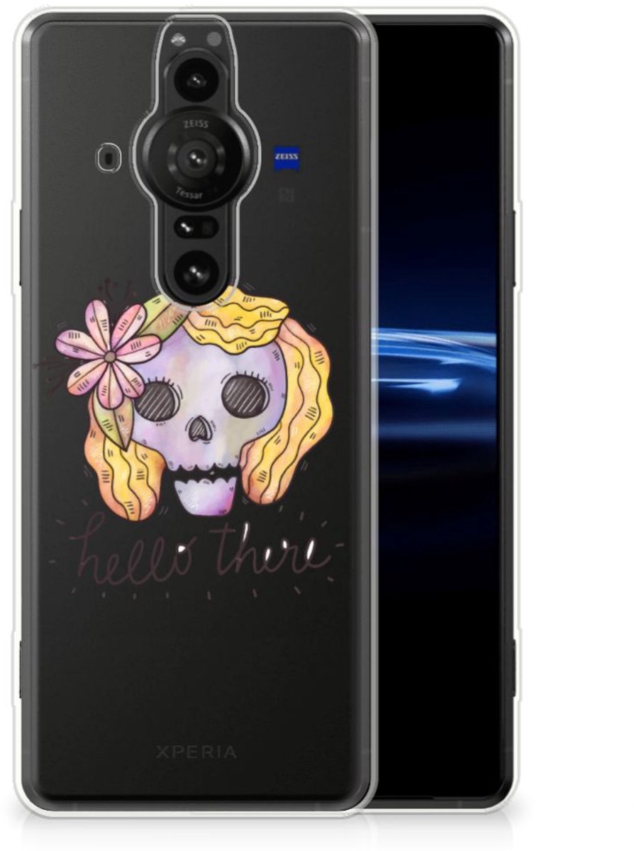 Silicone Back Case Sony Xperia Pro-I Boho Skull