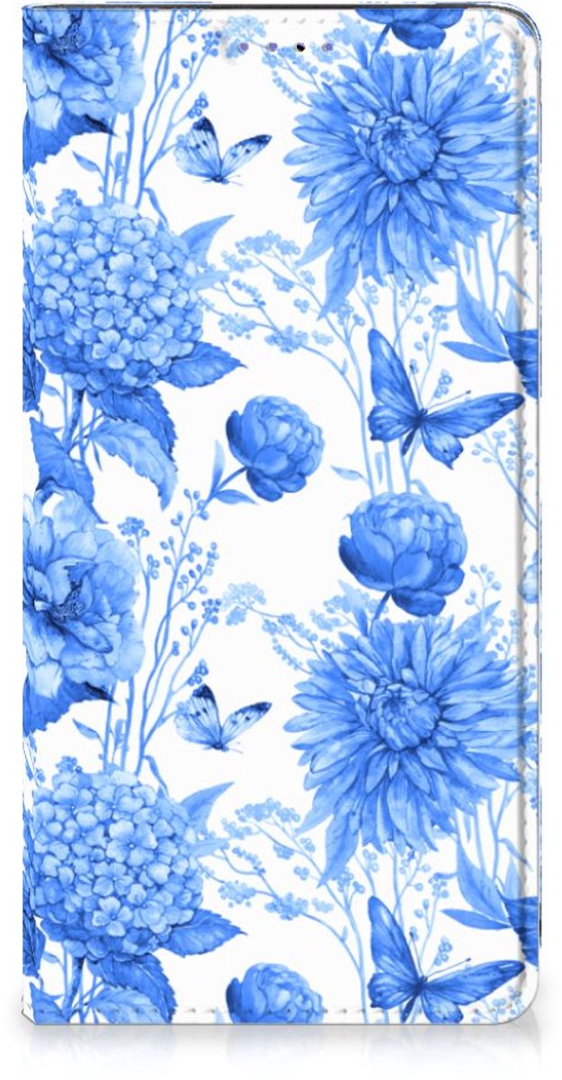 Smart Cover voor Samsung Galaxy A51 Flowers Blue