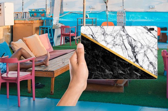 Lenovo Tab E10 Tablet Back Cover Marble Blanc Noir