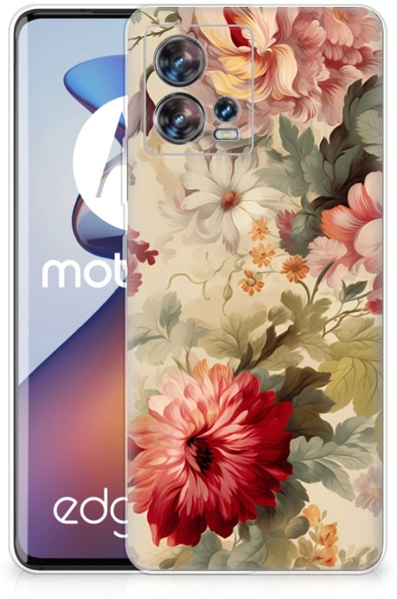 TPU Case voor Motorola Edge 30 Fusion Bloemen
