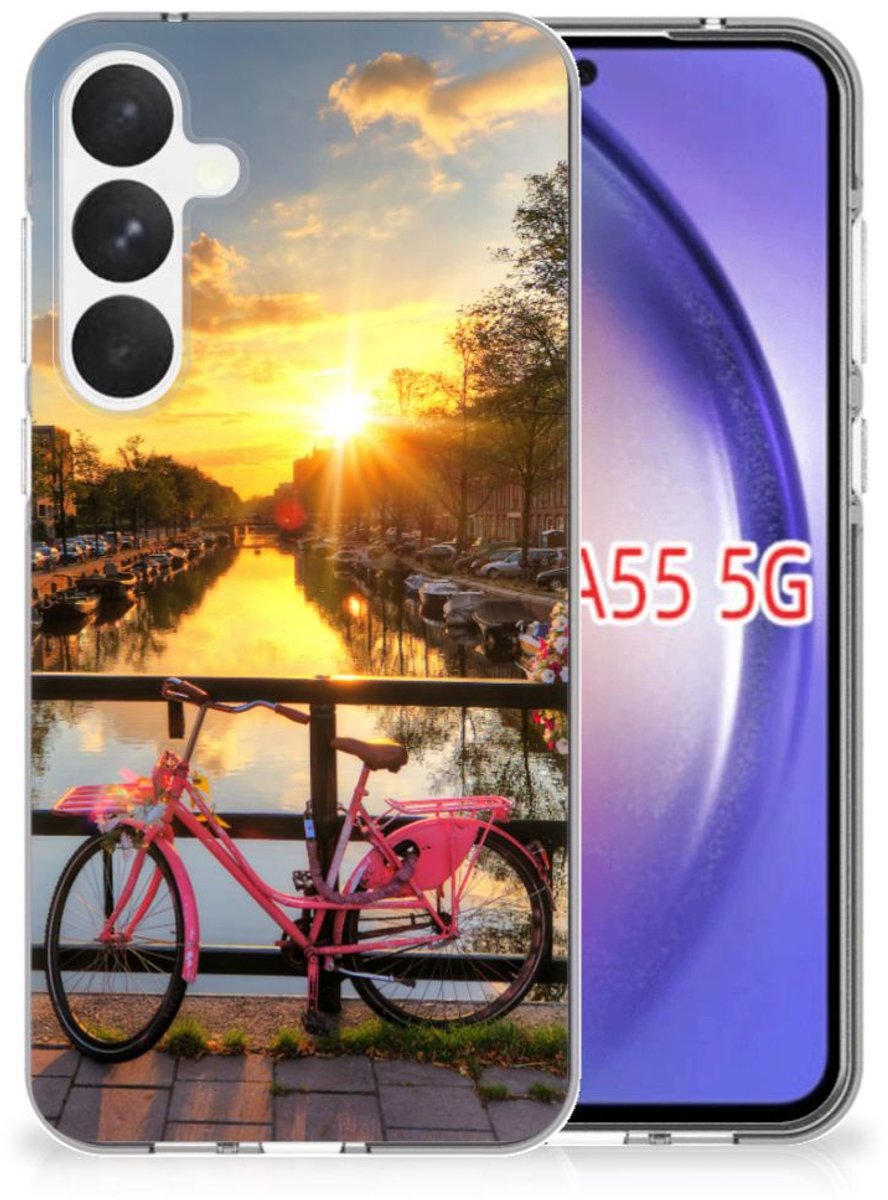 Samsung Galaxy A55 Siliconen Back Cover Amsterdamse Grachten