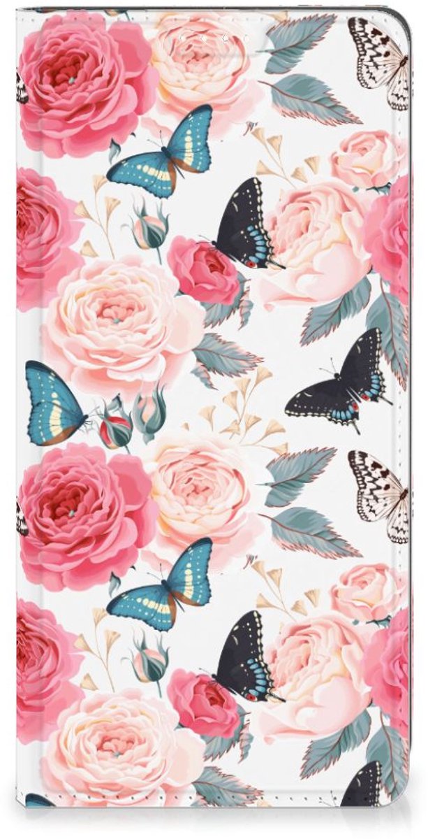Motorola Moto G73 Smart Cover Butterfly Roses