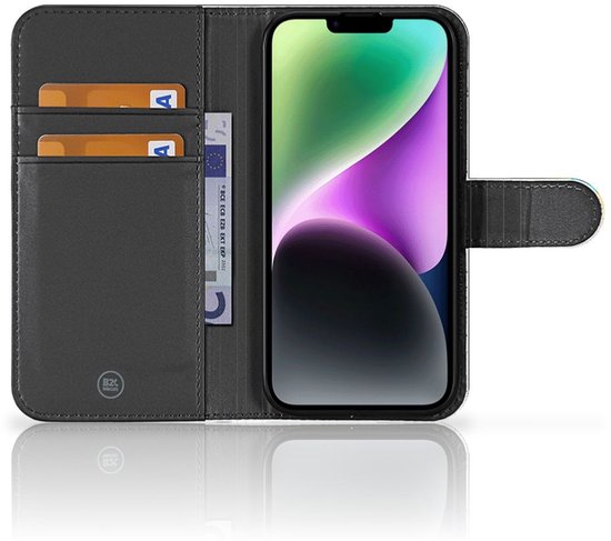 iPhone 15 Telefoonhoesje met Pasjes Papegaai