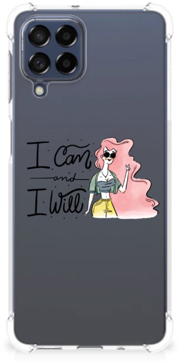 Samsung Galaxy M53 Stevig Bumper Hoesje i Can