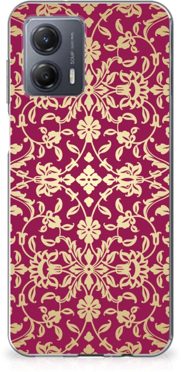 Siliconen Hoesje Motorola Moto G53 Barok Pink