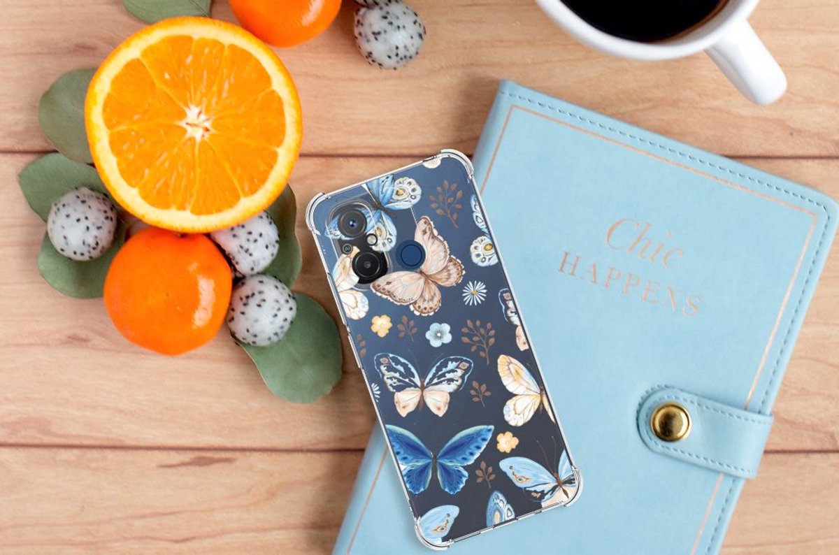 Case Anti-shock voor Xiaomi Redmi 12C Vlinder