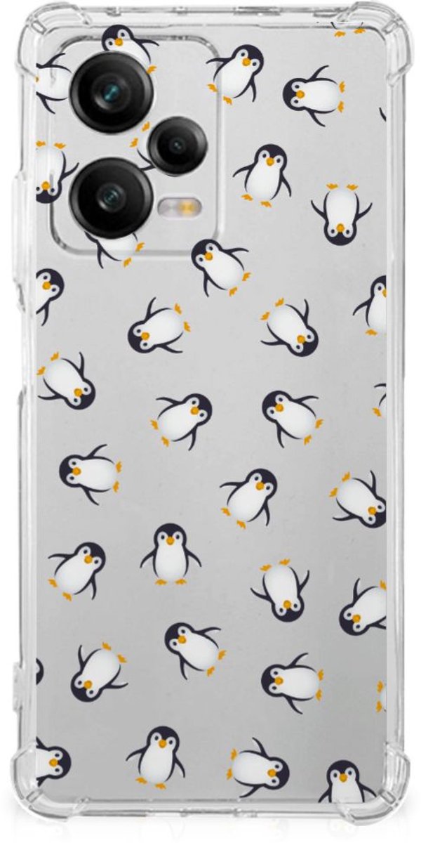 Doorzichtige Silicone Hoesje voor Xiaomi Redmi Note 12 Pro Plus Pinguïn
