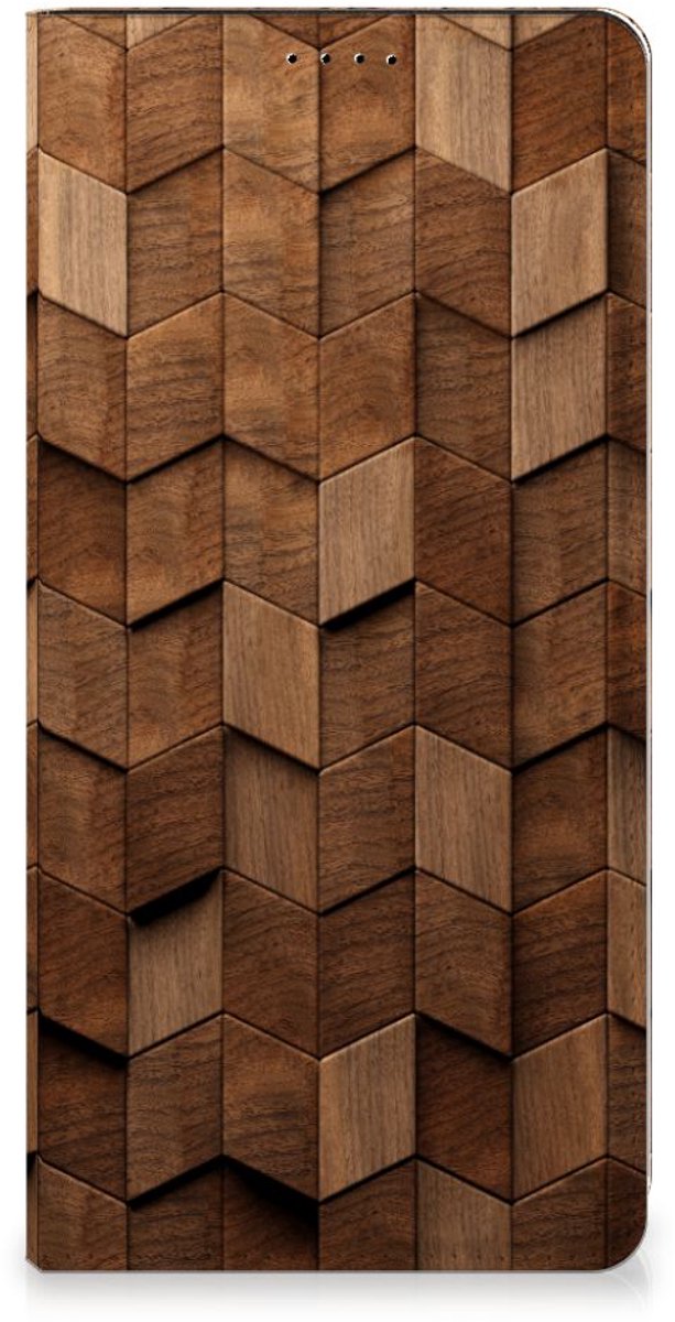 Book Wallet Case voor Samsung Galaxy A15 Wooden Cubes