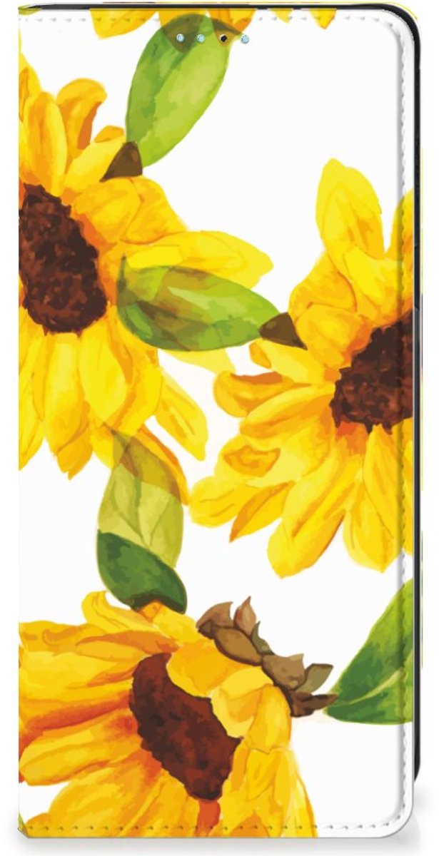 Smart Cover voor Xiaomi Redmi Note 11/11S Zonnebloemen