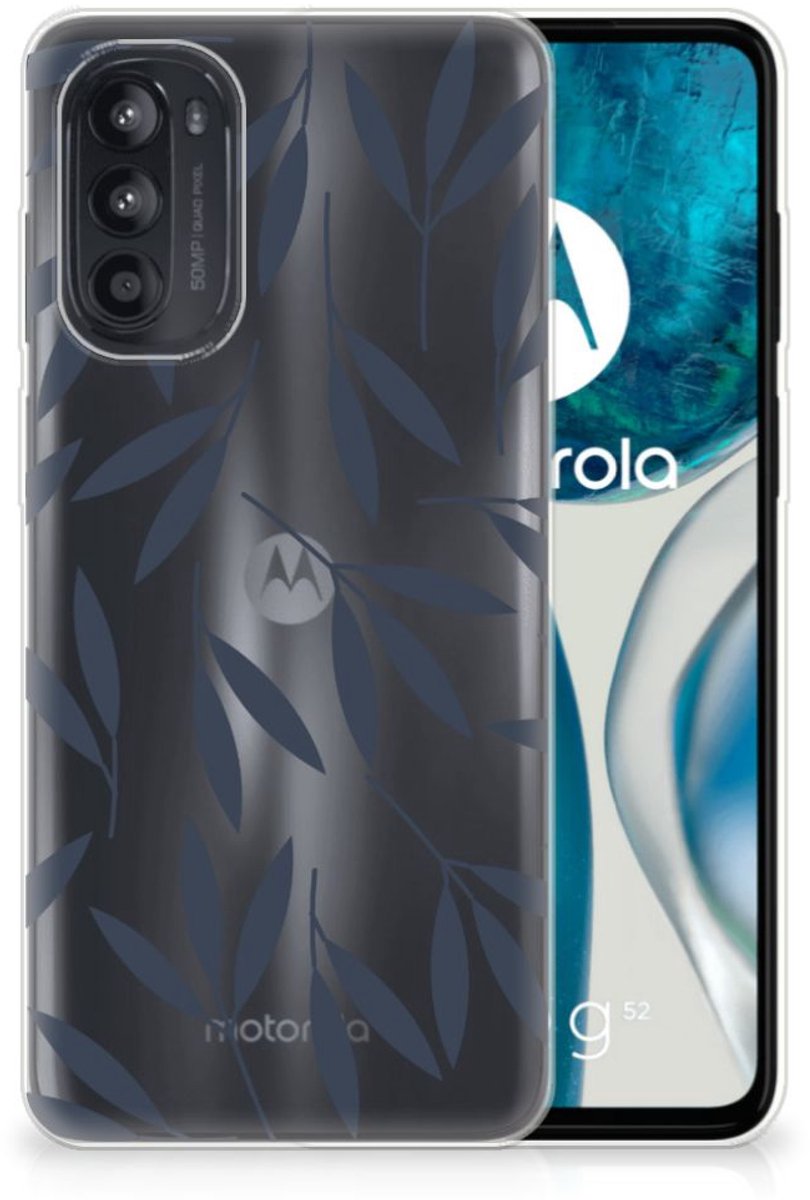 Motorola Moto G52/G82 TPU Case Leaves Blue