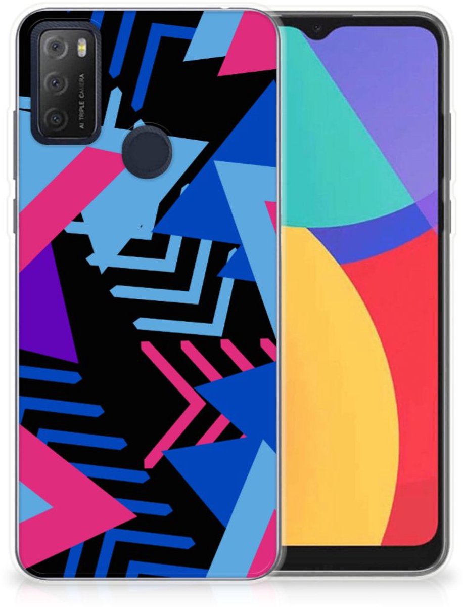 Alcatel 1S (2021) TPU Hoesje Funky Triangle