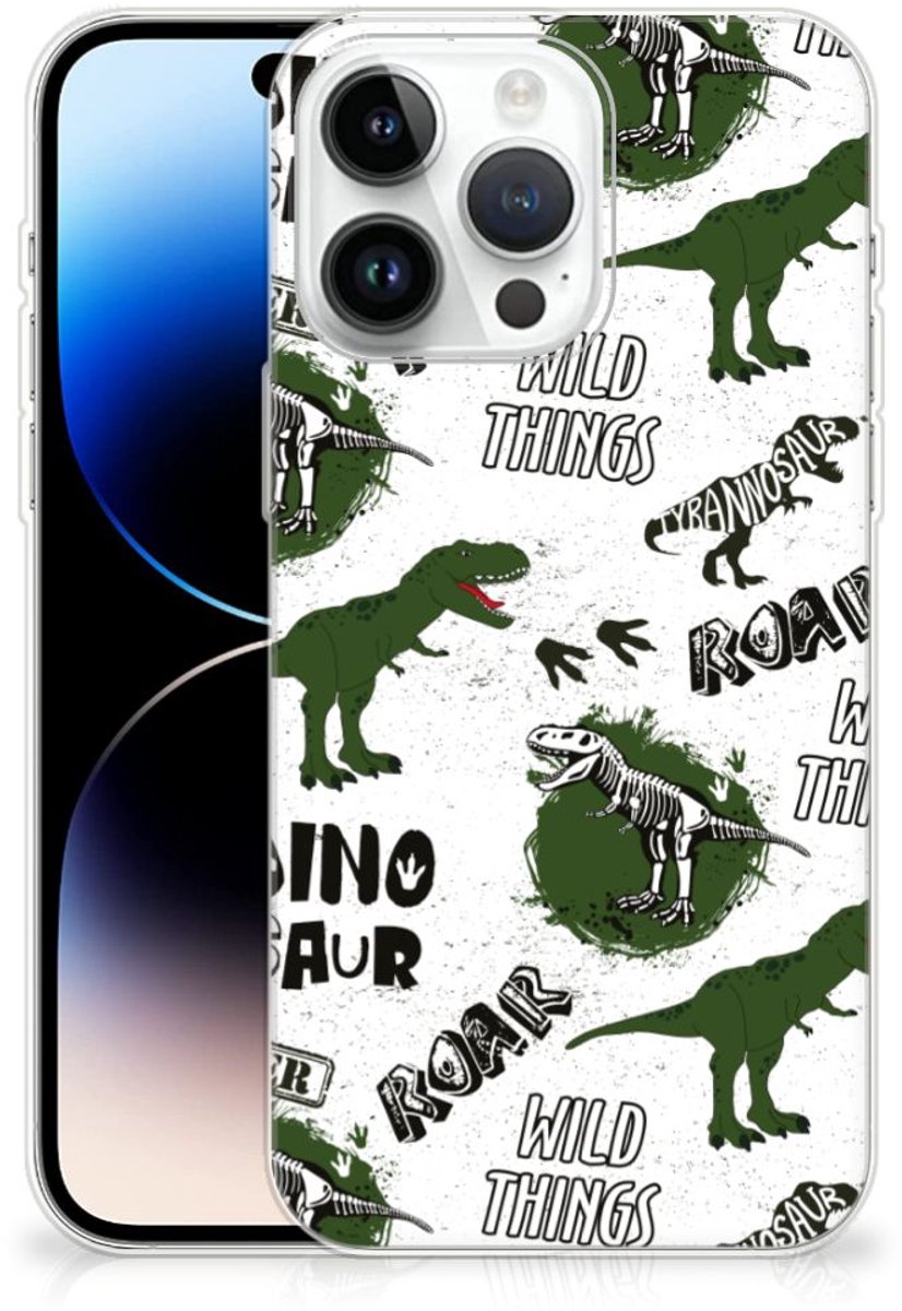 TPU Hoesje voor iPhone 14 Pro Max Dinosaurus