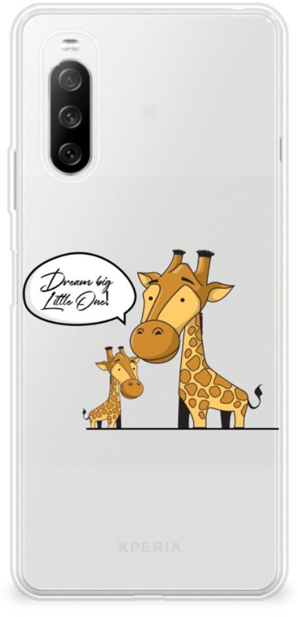 Sony Xperia 10 III Telefoonhoesje met Naam Giraffe