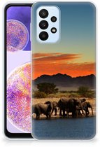 Samsung Galaxy A23 TPU Hoesje Olifanten