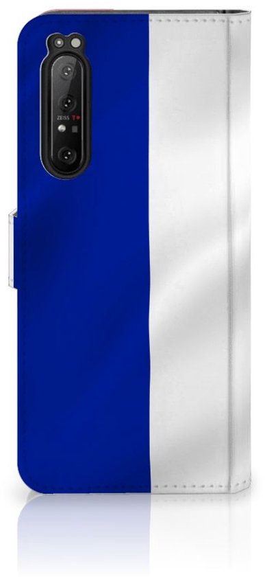 Flip Housse Étui Sony Xperia 1 II Coque Drapeau Français