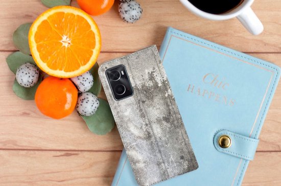 Coque de téléphone OPPO A96 | A76 Flipcover Béton