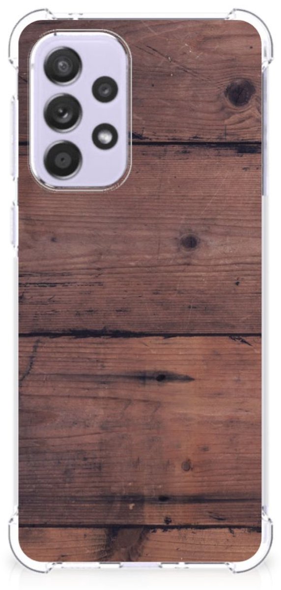 Samsung Galaxy A33 Stevig Telefoonhoesje Old Wood