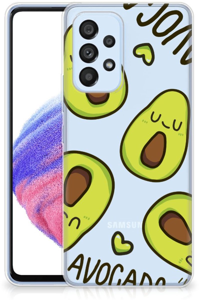 Samsung Galaxy A53 5G Telefoonhoesje met Naam Avocado Singing