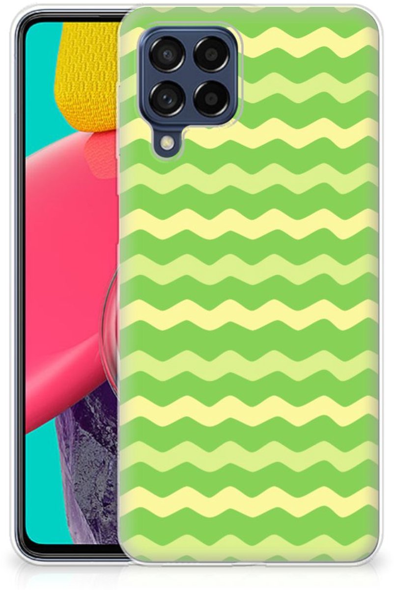 Samsung Galaxy M53 TPU bumper Waves Green