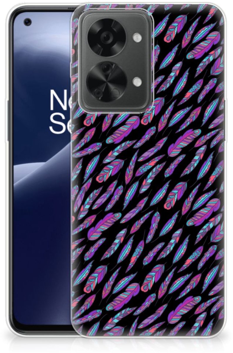 OnePlus Nord 2T TPU bumper Feathers Color