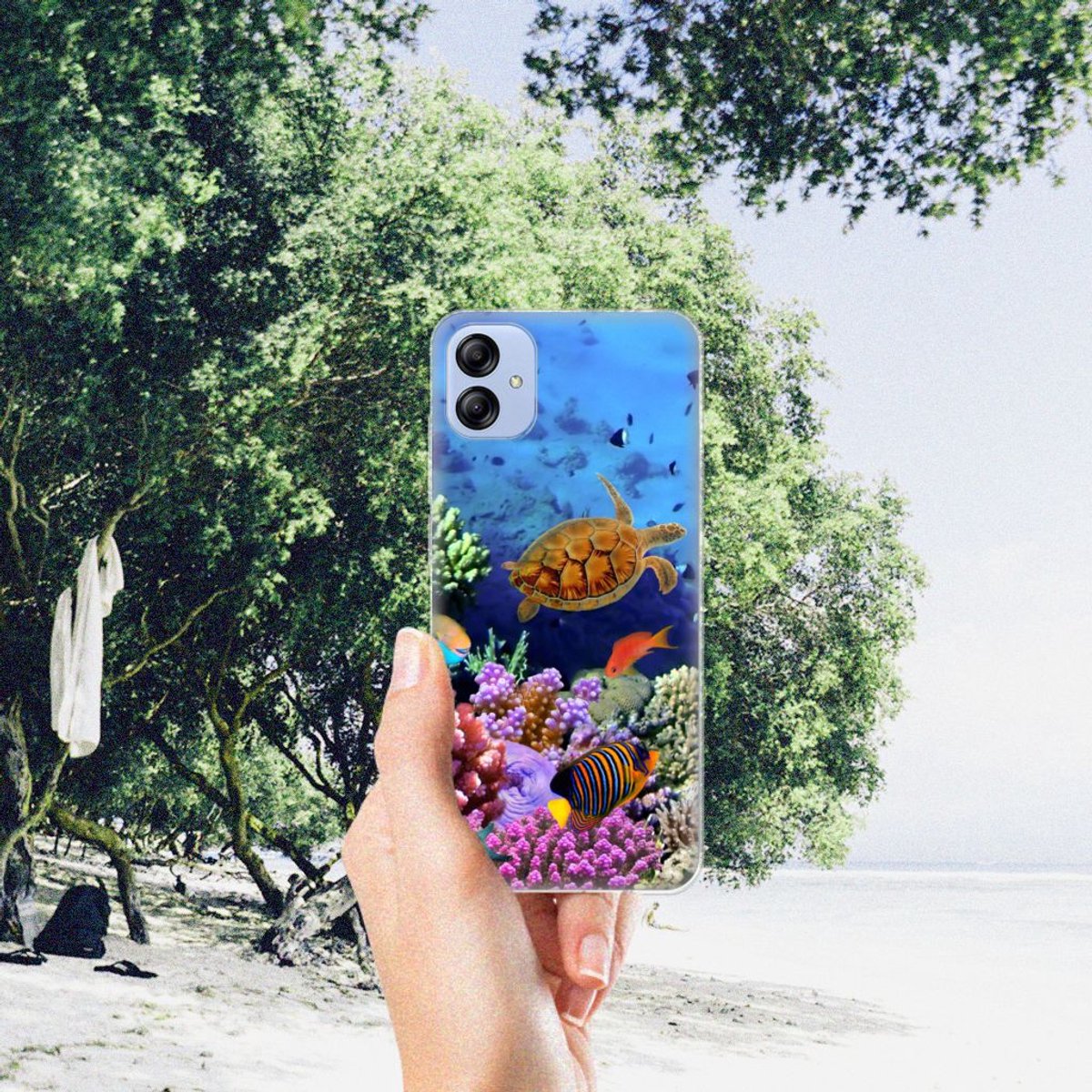 Samsung Galaxy A04e TPU Hoesje Vissen