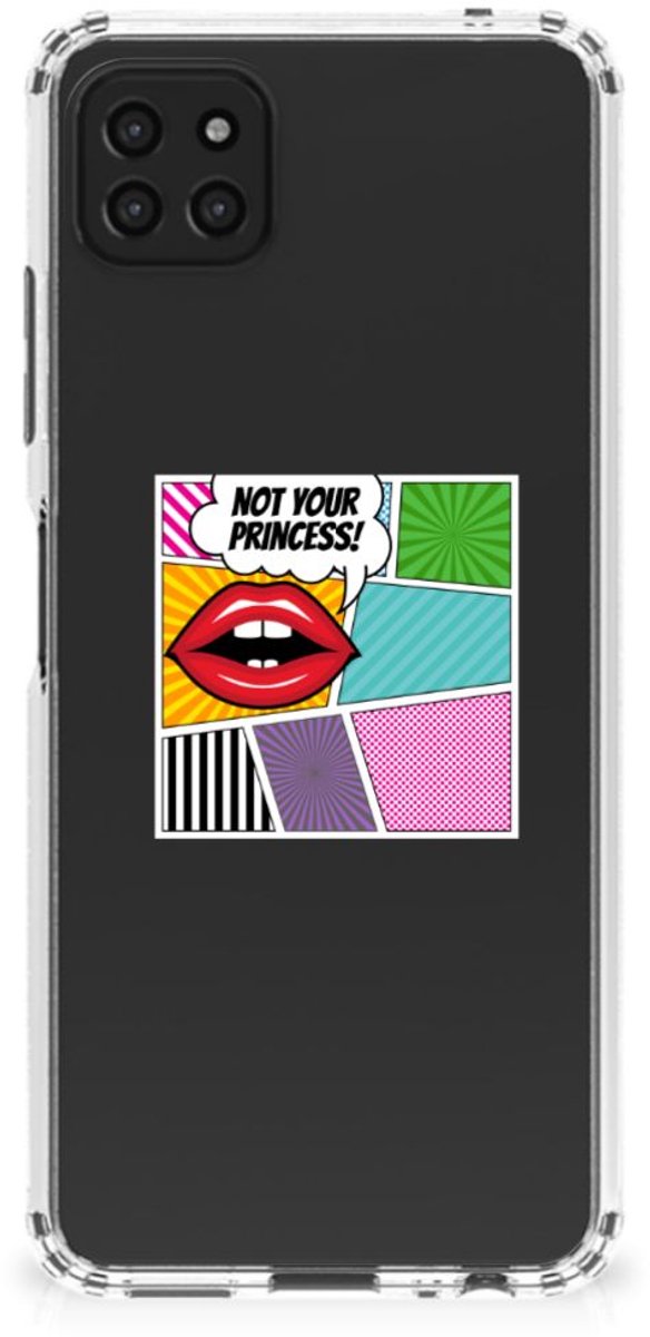 Samsung Galaxy A22 5G Anti Shock Bumper Case Popart Princess