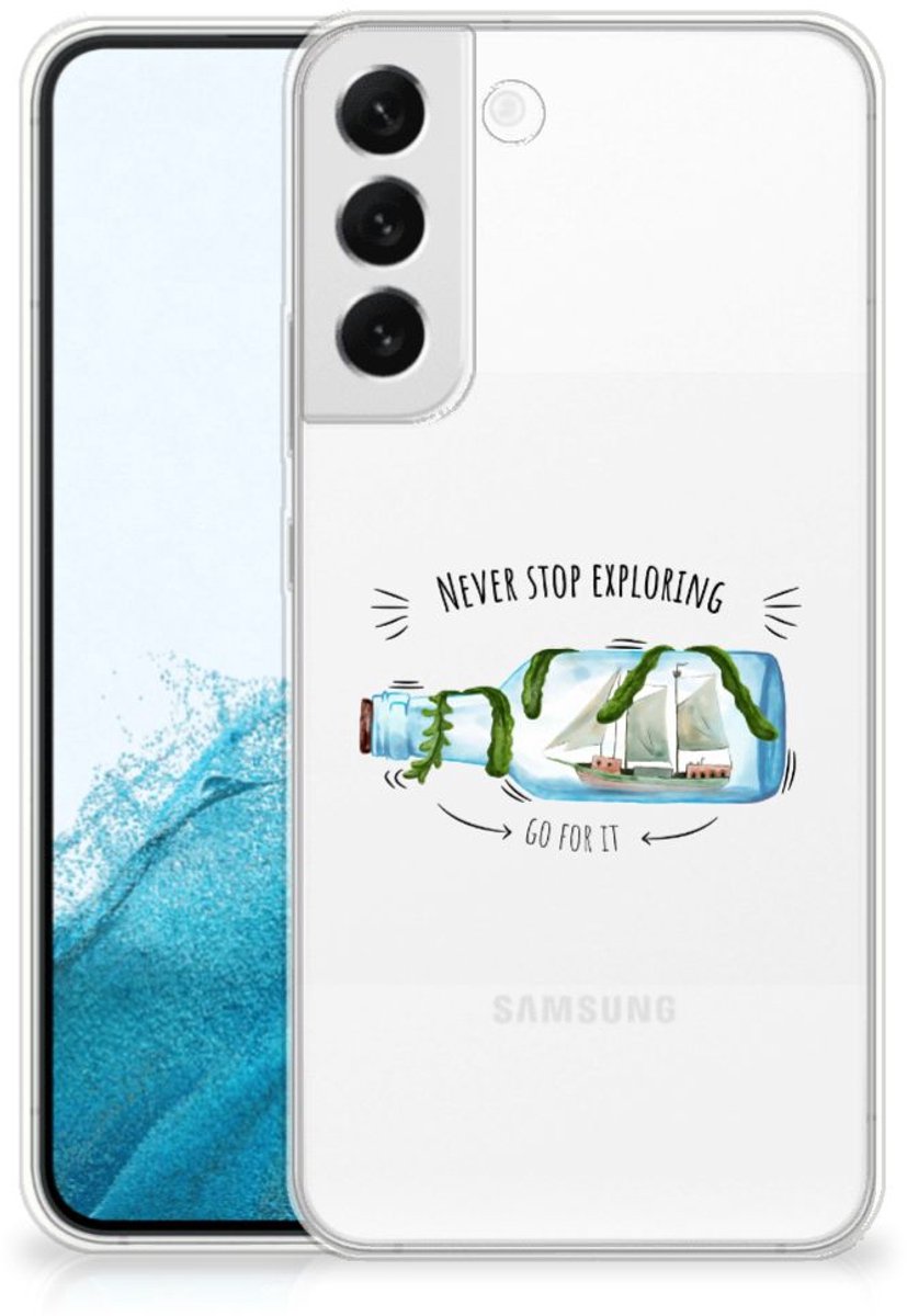 Samsung Galaxy S22 Plus Telefoonhoesje met Naam Boho Bottle