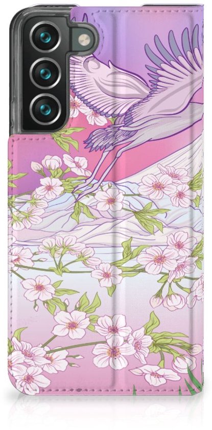 Coque Smartphone Cadeaux pour Femme Coque Samsung Galaxy S22 Plus Book Style Bird Flying