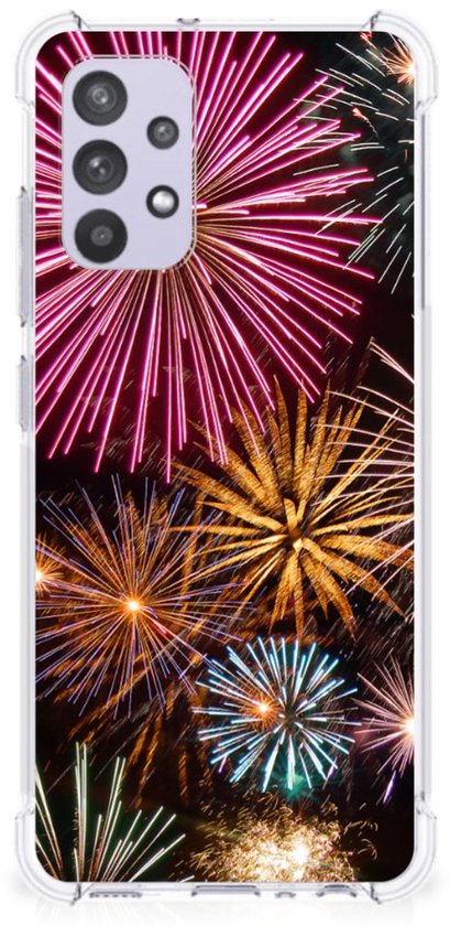 Samsung Galaxy A32 4G | A32 5G Enterprise Editie Anti Shock Bumper Case Vuurwerk