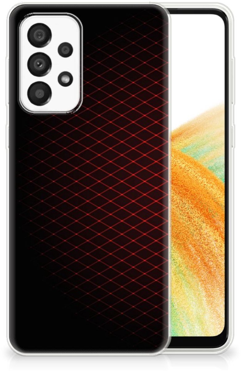 Samsung Galaxy A33 5G TPU bumper Geruit Rood