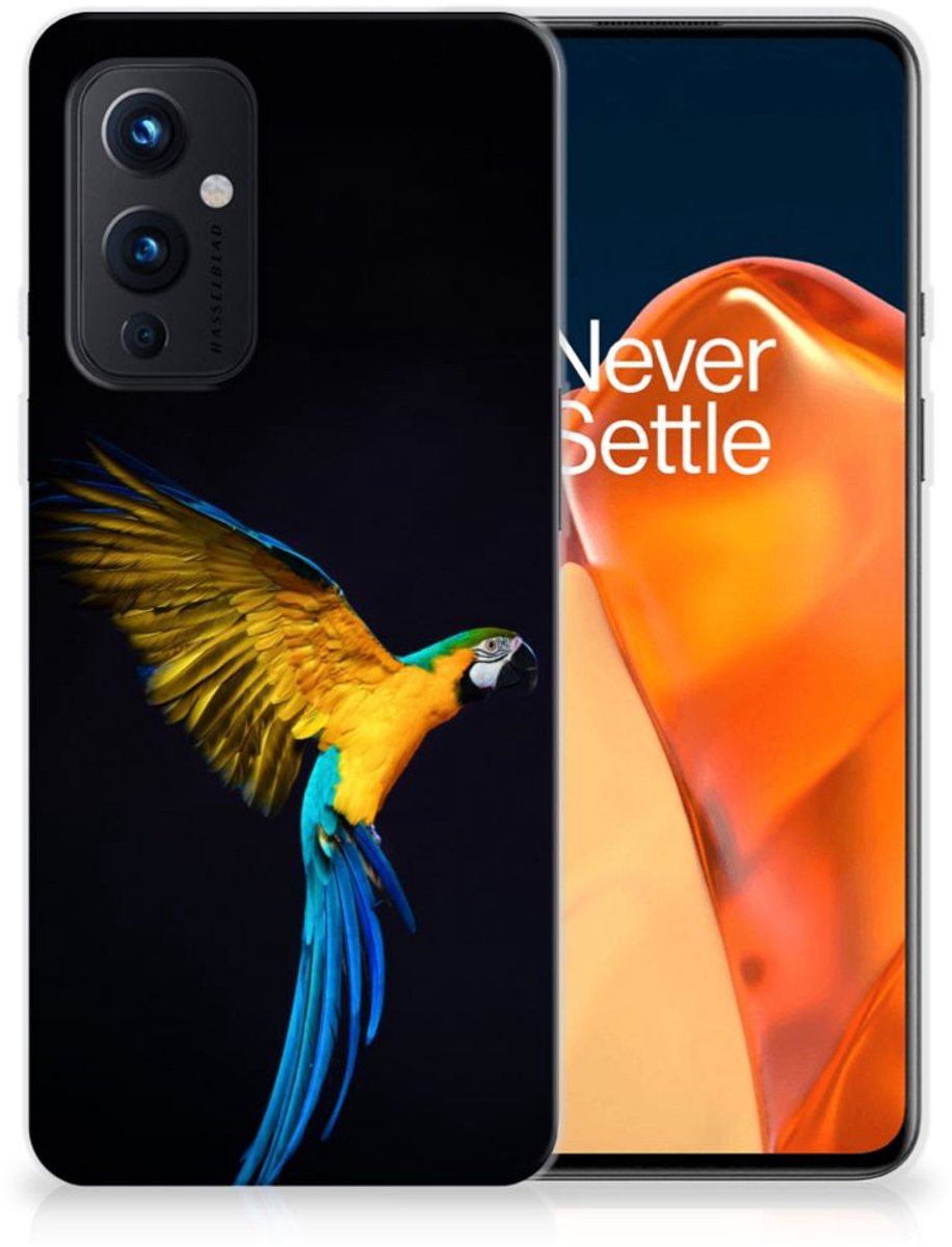 OnePlus 9 TPU Hoesje Papegaai