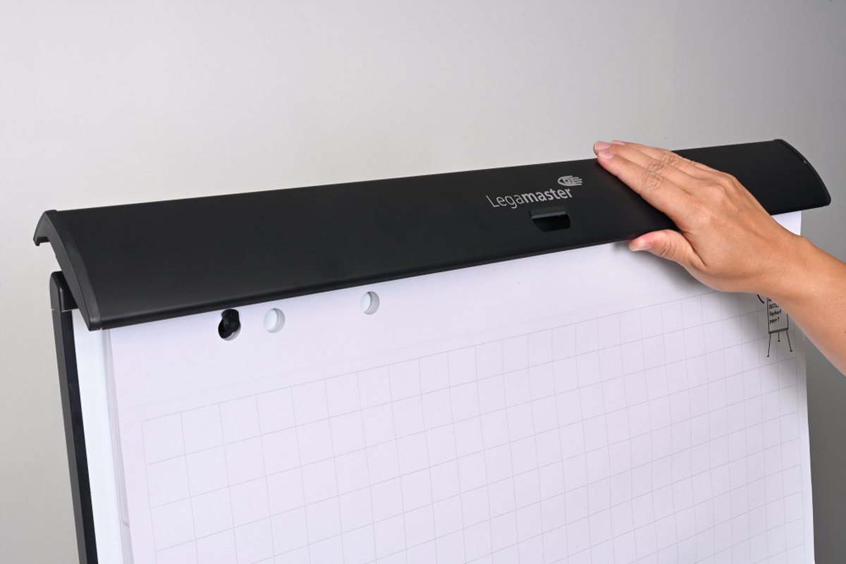 Legamaster SKETCH PRO flipover mobiel stervoet - inclusief SKETCH ECO-papierblok met raster & 2 edding 31 EcoLine flipchart markers thumbnail 4