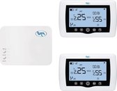 Bol.com Slimme thermostaat draadloos met wifi bediening - 2 zones via internet - verwarmingssystemen pompen magneetventielen - T... aanbieding