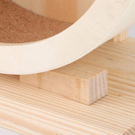 Hamsterwiel – loopfiets voor hamsters, stil speelgoed voor hamsters, loopschijf, antislip, balansfiets voor hamsters, met SOP