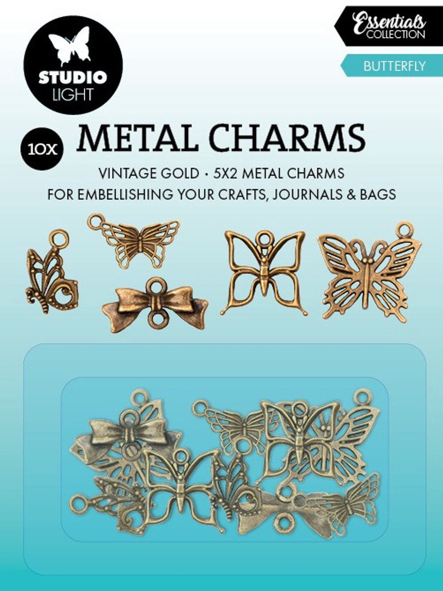 Metal charms butterfly - Essentials nr. 02