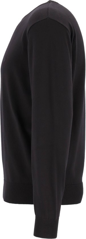 Pull homme coton Redmond - col rond - noir - Taille : M