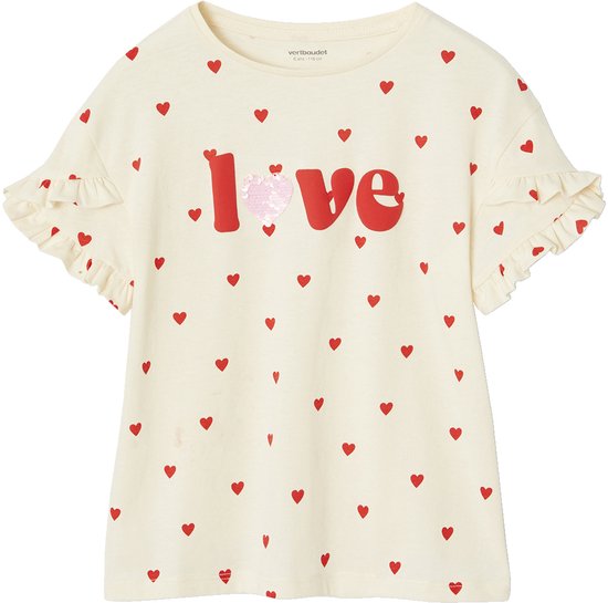 Vertbaudet Tee-shirt fantaisie fille manches courtes