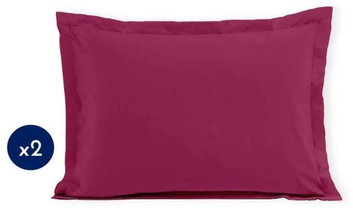 Set van 2 kussenslopen - LOVELY HOME - LH71603 - 50 x 70 cm - Fuchsia