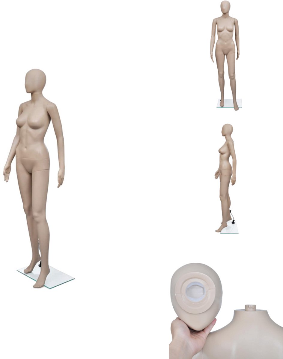 Etalagepop torso vrouw jute bruinzwart kopen