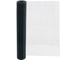 Volieregaas 19x19mm 1.2mm 100cm hoog 10m Rol Groen.