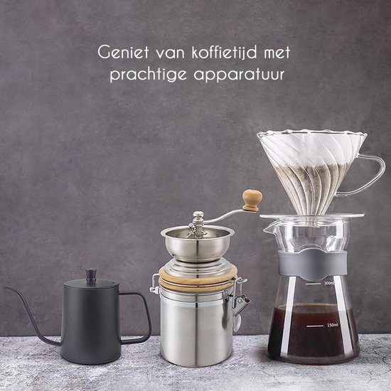Easyworkz Zwanenhals Giet Over Koffieketel 600 ml met Thermometer, 304