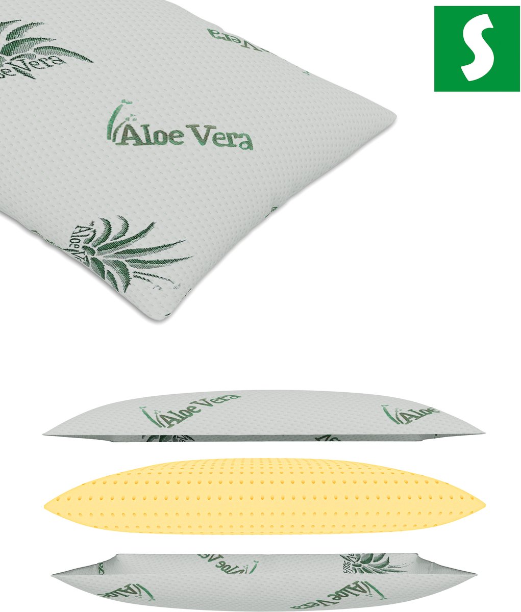 Schlaftroll Zacht en ondersteunend - Kussen voor alle slaaphoudingen - Wasbaar kussen gemaakt van hygienische materialen -Slaapkussen geschikt voor mensen met allergieen