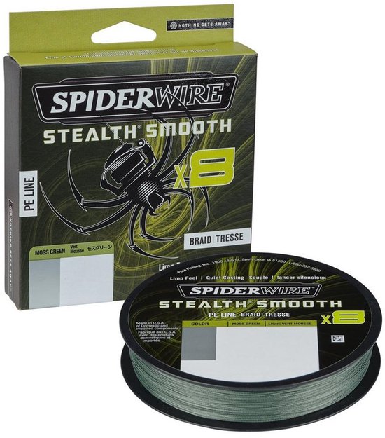 SpiderWire Stealth Smooth 8 - Moss Green - 26.4kg - 0.29mm - 150m - Groen van Spiderwire — afbeelding 4