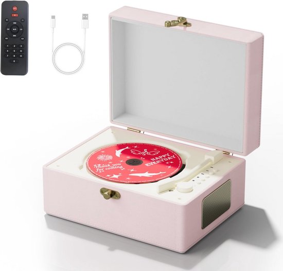 Reproductor De Cd Yintiny Time Music Box Con Altavoces Bluet | Envío gratis